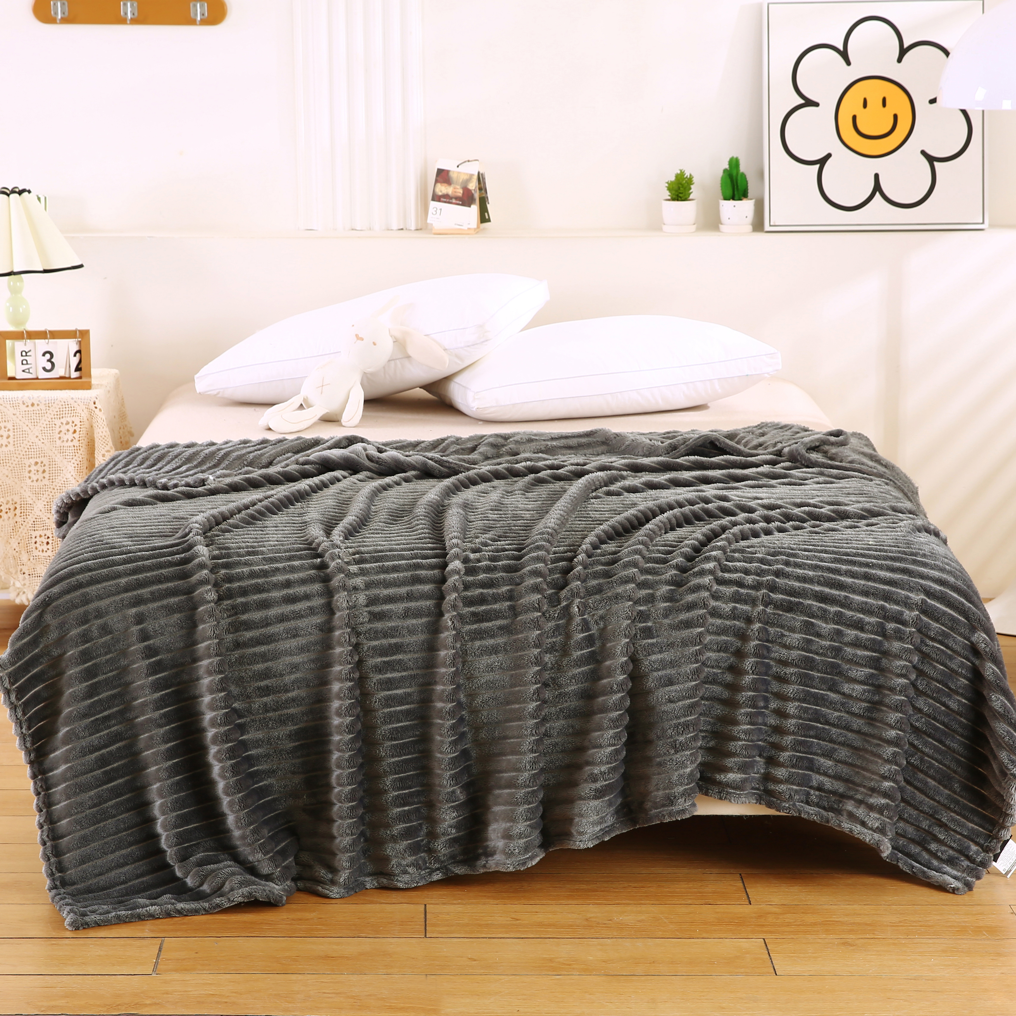 Плед фланелевый cristelle stripe premium 200x220 CST2022-02 kod3067-1