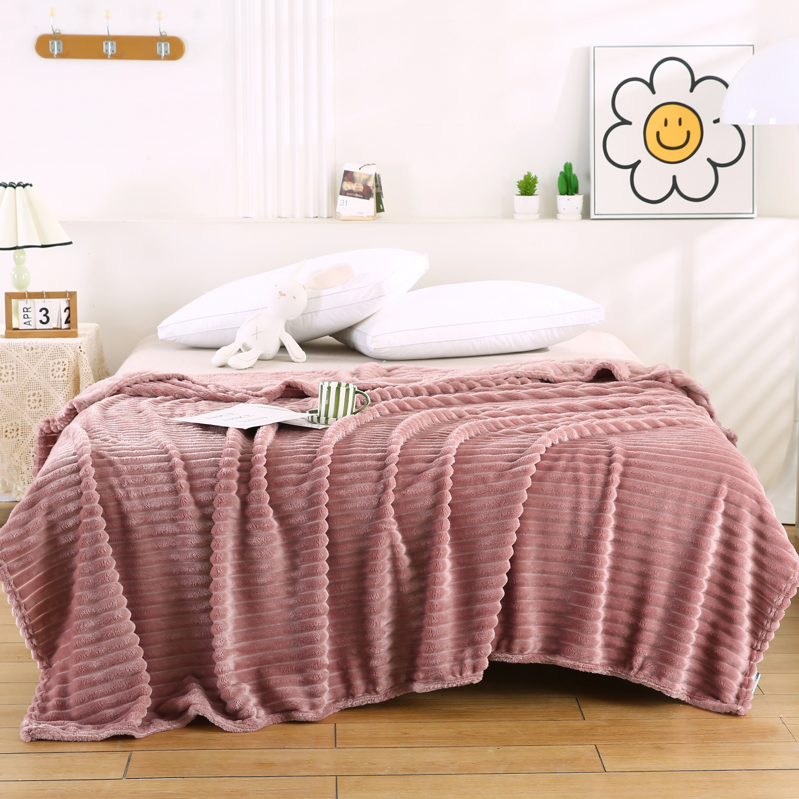 Плед фланелевый cristelle stripe premium 200x220 CST2022-08 kod3067-1