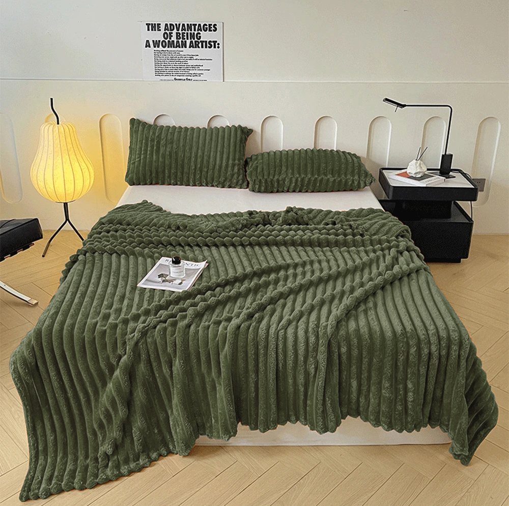 Плед фланелевый cristelle stripe premium 200x220 CST2022-11 kod3067-1