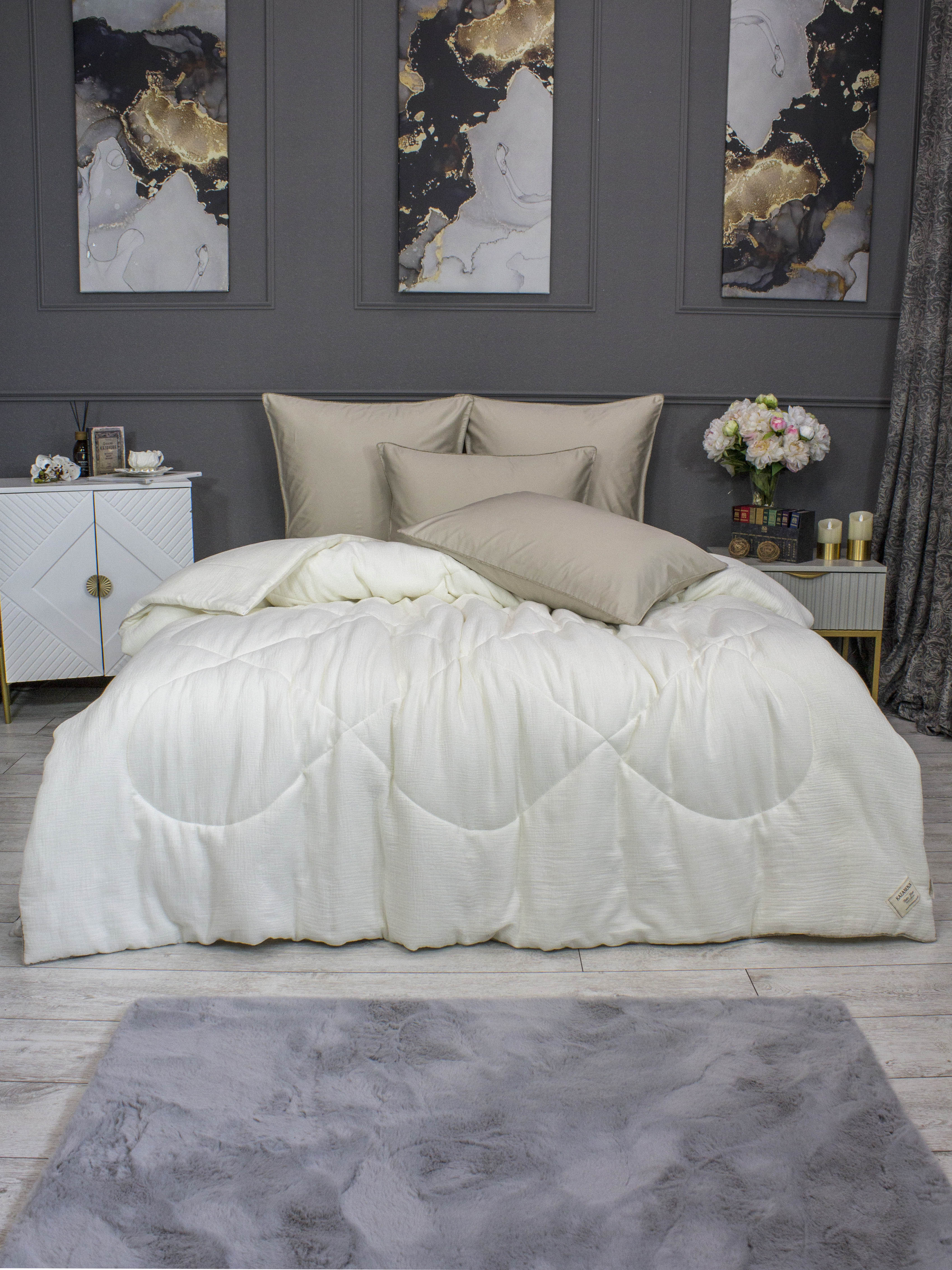 Muslin & Satin Solid color (крем карамель) Казанова